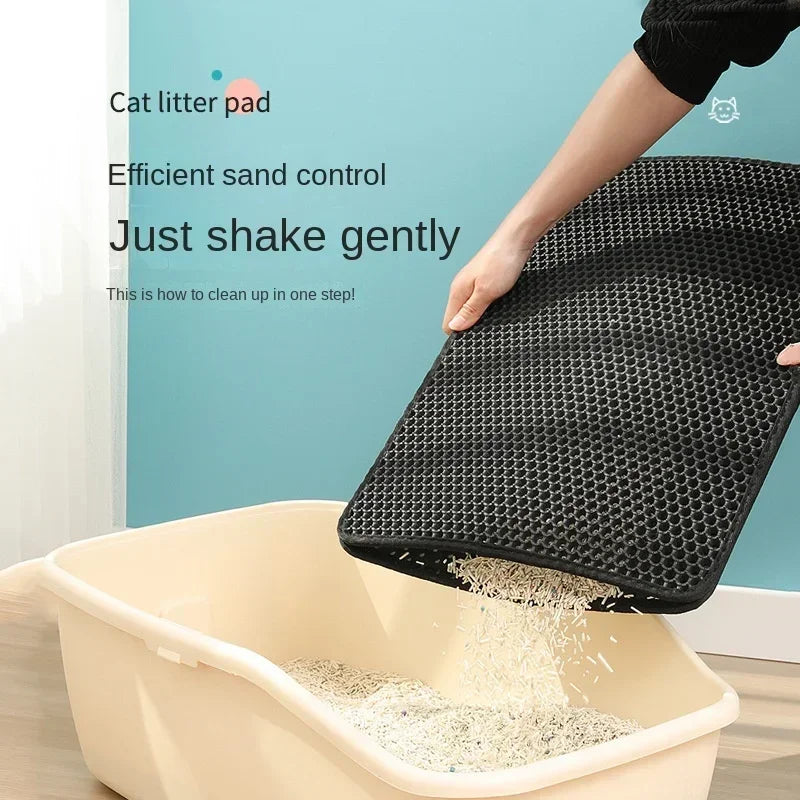 Double-Layer Cat Litter Mat