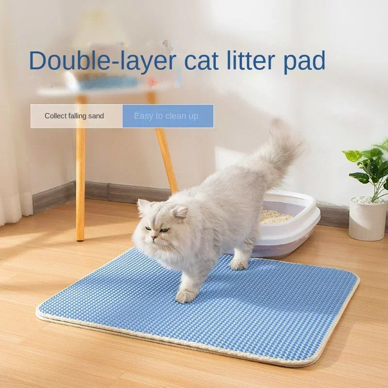 Double-Layer Cat Litter Mat