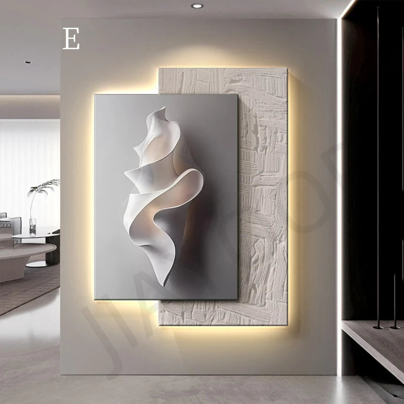 LED Luminous Crystal Porcelain Wall Art