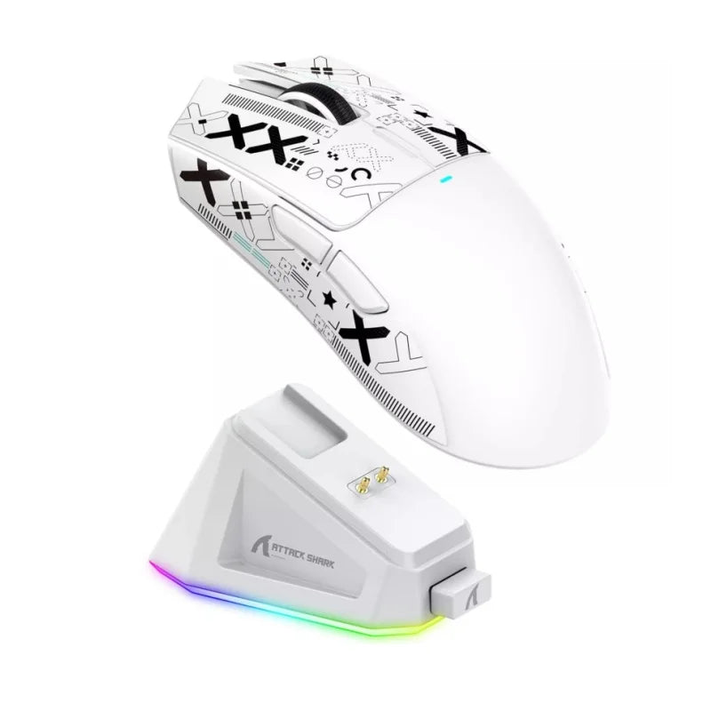 ATTACK SHARK X11 Wireless Gaming Mouse with RGB Magnetic Charging Dock