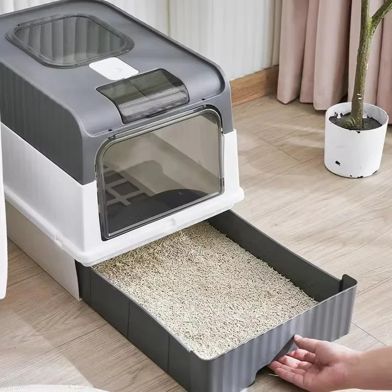 Extra Large Enclosed Cat Toilet